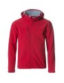 Heren Softshell Jas Hoodie Clique Basic Rood